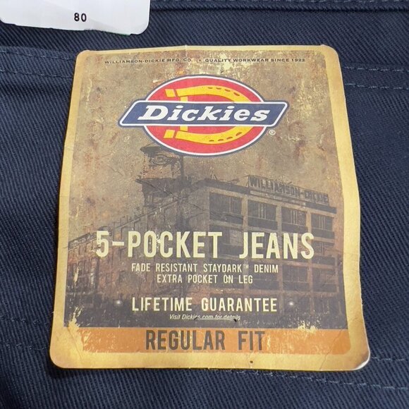 DICKIES Mens Regular Fit Straight Leg Work Jeans Size 34 NWT - Picture 5 of 9